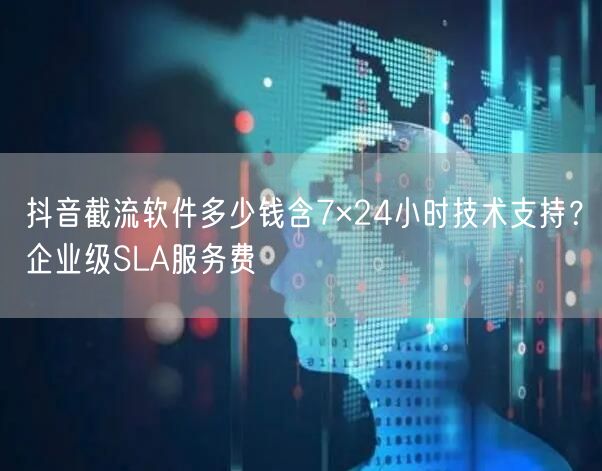 抖音截流软件多少钱含7×24小时技术支持？企业级SLA服务费