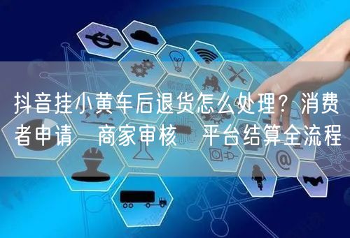 抖音挂小黄车后退货怎么处理？消费者申请→商家审核→平台结算全流程